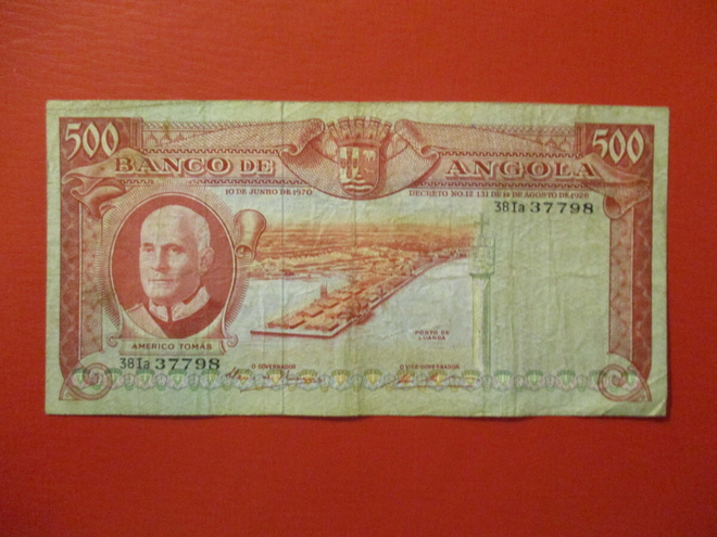 ANGOLA 500 ESCUDOS 1970  (K15-S109)