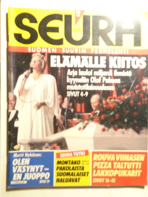Seura lehti Nro 12/1986 (27.10)