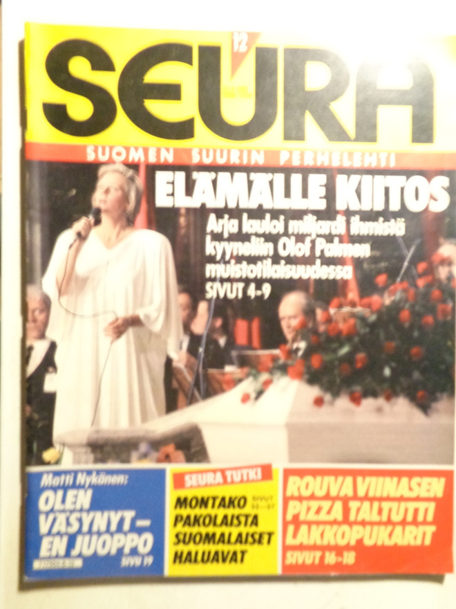Seura lehti Nro 12/1986 (27.10)