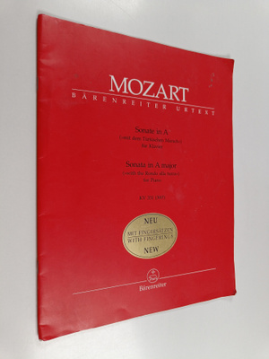 Wolfgang Plath : Mozart Sonate in A : Mit dem Turkischen ...