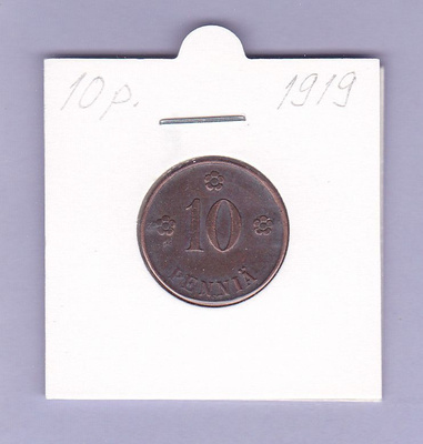 10 penniä v.1919 KM#24