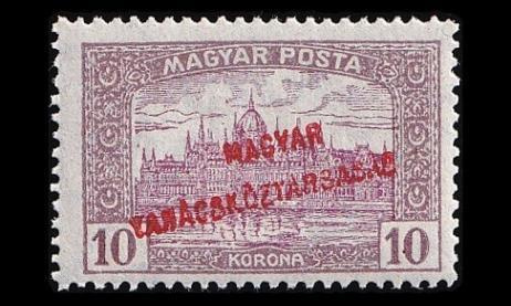 Unkari 285 * Parlamenttirakennus 10 Kr pp (1919)