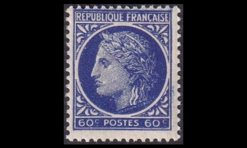 Ranska 678 ** Ceres 60 C (1945)