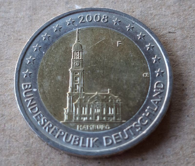 Saksa 2 € Hamburg F Hampuri erikoiseuro F