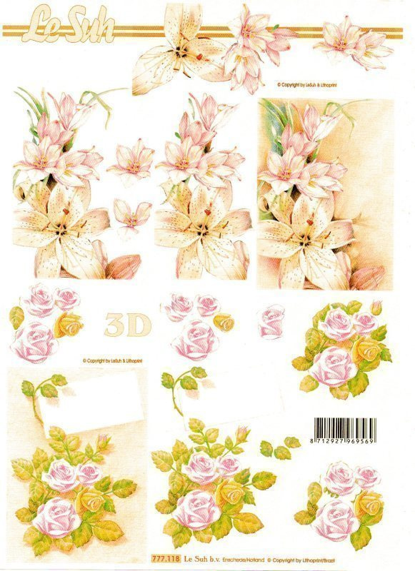 3D "°VAALEAT PUNAISET RUUSUT & LILJAT"° /Le Suh