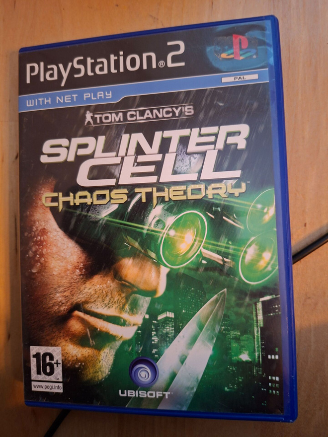 PS2 Splinter Cell Chaos Theory + kotelo ja ohjeet
