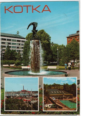 kortti Kotka tai Pyhtää - erilaisia paikkakuntakortteja