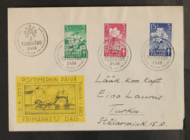 # 22957 # Turku postimerkin päivä 2.4.1950 - TUB-50 sarja