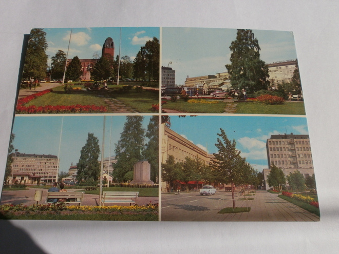 Joensuu, nelikuvakortti, p. 1968