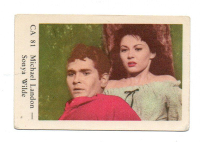 Purkkakuva CA n:o 81 MICHAEL LANDON & SONYA WILDE.