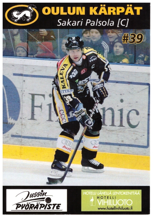 Oulun Kärpät SAKARI PALSOLA Postikortti