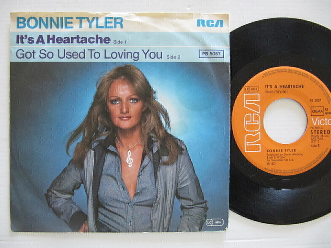 Bonnie Tyler It's A Heartache 7" sinkku