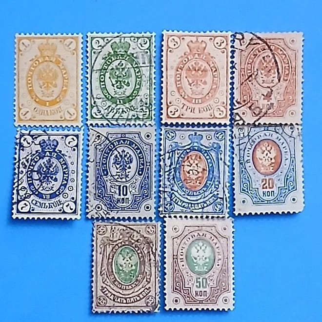 Rengasmerkit 1891 Lape 35-44 ( 10 kpl ).