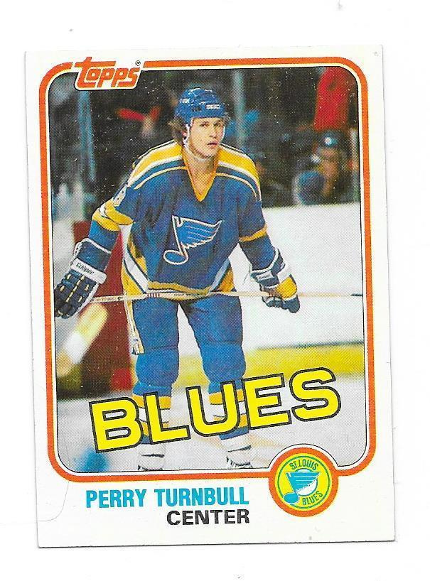 1981-82 Topps #123 Perry Turnbull St Louis Blues gooni