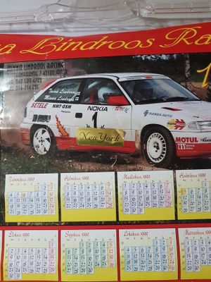 MINNA LINDROOS RALLI SEINÄKALENTERI 1999