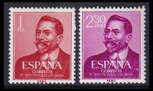 Espanja 1246-7 ** Kirjailija Vázquez de Mella (1961)