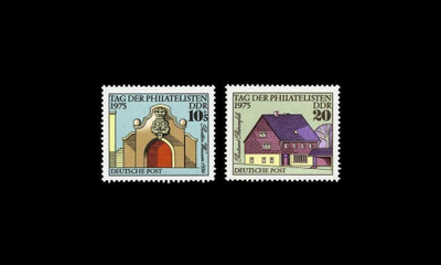 DDR 2094-5 ** Postimerkin päivä (1975)