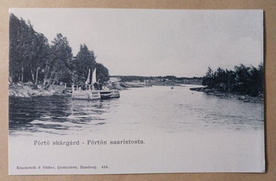 Porvoo - Pörtön saaristosta, purjeveneilijät, maisemaa, ei p