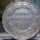 Huonokuntoinen Hopeinen VM 1. 1941. Halkaisija - 29 mm. - pikkukuva 2