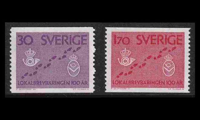 Ruotsi 485-6 ** Paikallisposti (1962)