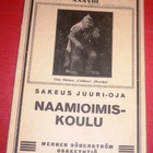 Sakeus Juuri - Oja : Naamioimiskoulu  1923 1.p. - pikkukuva 1