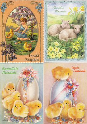 4 korttia pääsiäinen