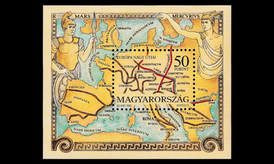 Unkari 4268BL228 ** Antiikin Euroopan tiet (1993)