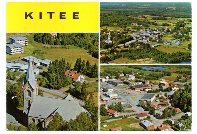 Kitee 3  ilmakuvaa (Tmi Karhumäki n:o 2994,2996, 2997väri)