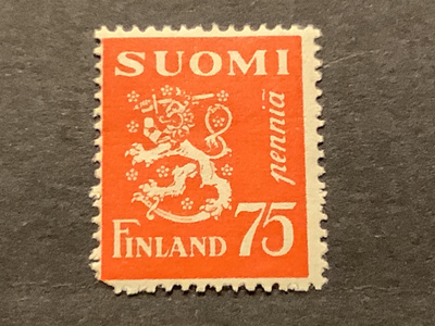 261 / 1942 M30 Leijona oranssi 75 penniä ** postituore