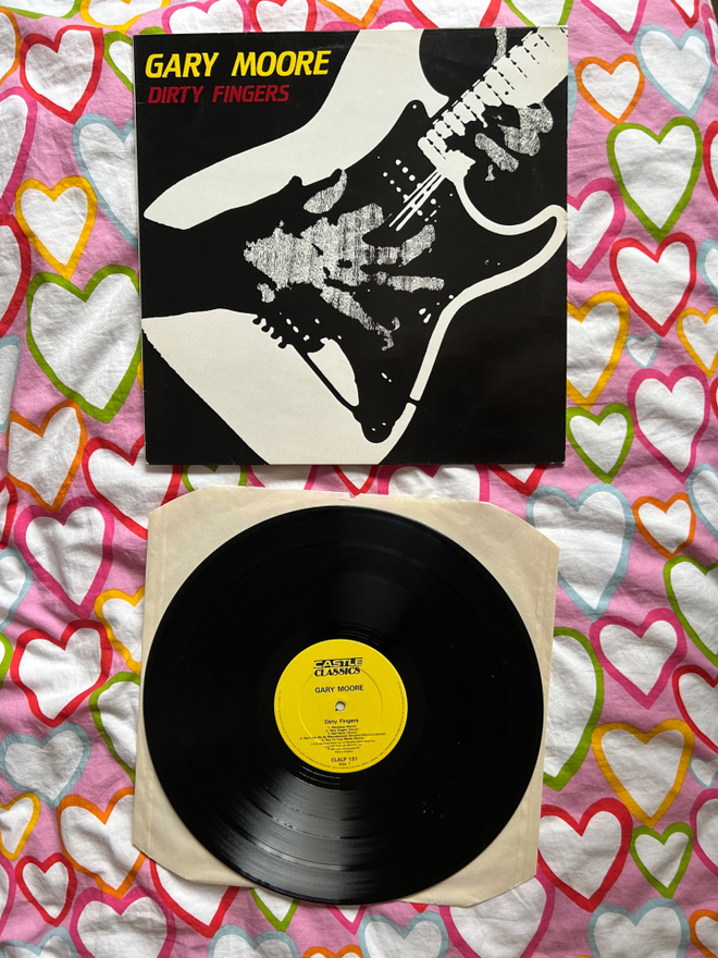 GARY MOORE: DIRTY FINGERS LP UK-PAINOS