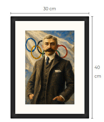Uusi Olympia art print kehystetty 30 cm x 40 cm