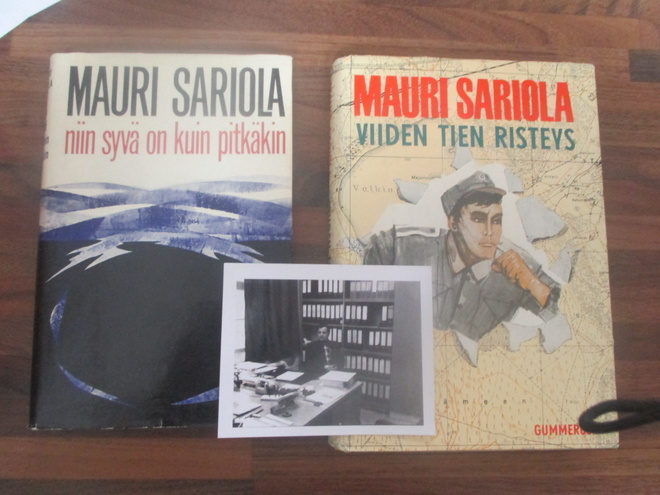 2 MAURI SARIOLA KIRJAA + VALOKUVA sariolasta ?