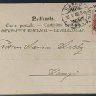 Saksalainen kukkakortti Viipurista 1902 Hankoon - pikkukuva 1