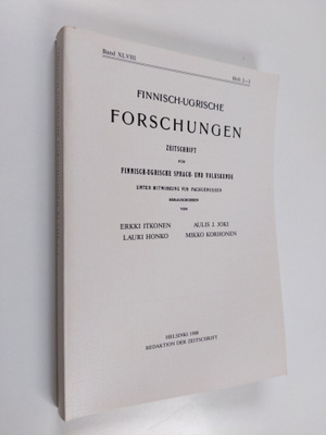 Finnisch-ugrische Forschungen Band 48 Heft 2-3 : Zeitschr...