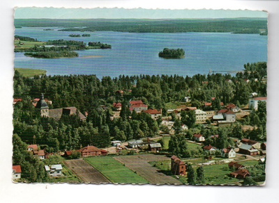 Kangasala:: ilmakuva keskustasta (Tmi Karhumäki n:o 129 (?)
