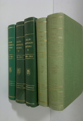 A. H. Virkkunen : Oulun kaupungin historia 1-5