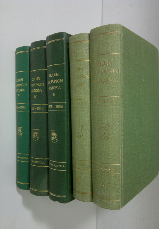 A. H. Virkkunen : Oulun kaupungin historia 1-5