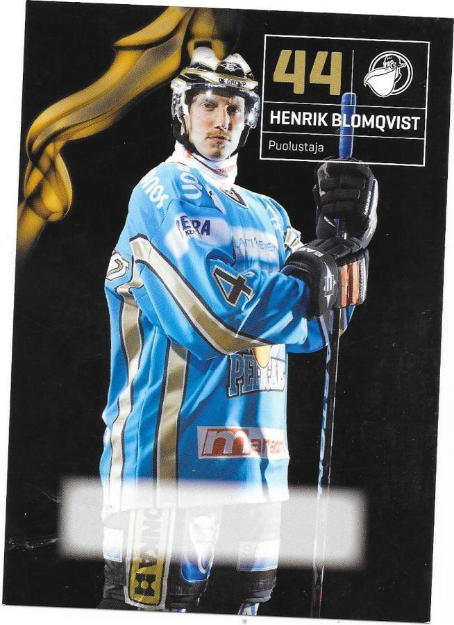 2010-11 Pelicans TeamIssue #44 Henrik Blomqvist