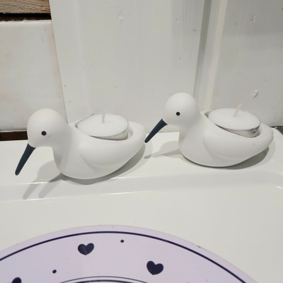 2 kpl PARTYLITE SANDPIPER LINTUA