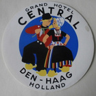 Hotelli- / matkalaukkumerkki, Grand Hotel Central, Haag - pikkukuva 1
