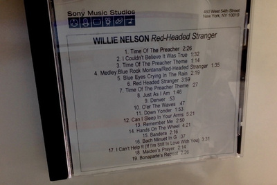 WILLIE NELSON :: RED HEADED STRANGER :: RARE PROMO .. CD