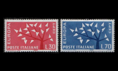 Italia 1129-30 ** Europa (1962)