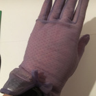 Vaaleanvioletit rusetti50-luku nylonhansikkaat / keinokuitu - pikkukuva 2