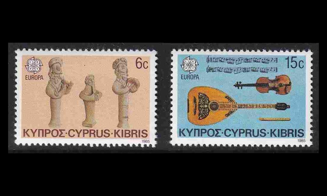 Kypros 641-2 ** Europa musiikkivuosi (1985)