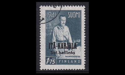 IK_17 o Itä-Karjala Mannerheim 1:75mk (1942)