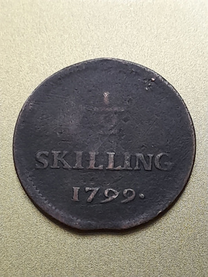 Ruotsi 1/2 Skilling 1799
