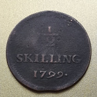 Ruotsi 1/2 Skilling 1799 - pikkukuva 1