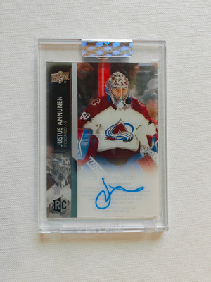 Justus Annunen - 21-22 UD Clear-Cut Rookie Auto