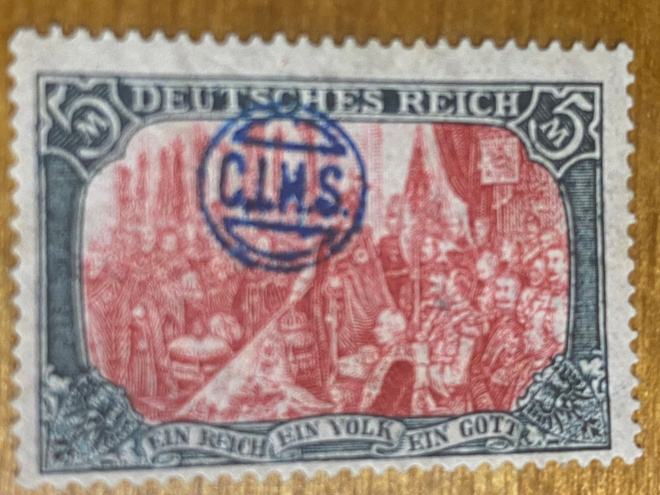 SAKSA REICH 1902 YLESIMERKKI C.I.H.S LISÄPAINANTA**