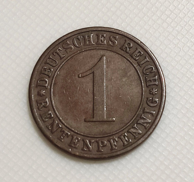 Saksa 1 Pfennig 1923A